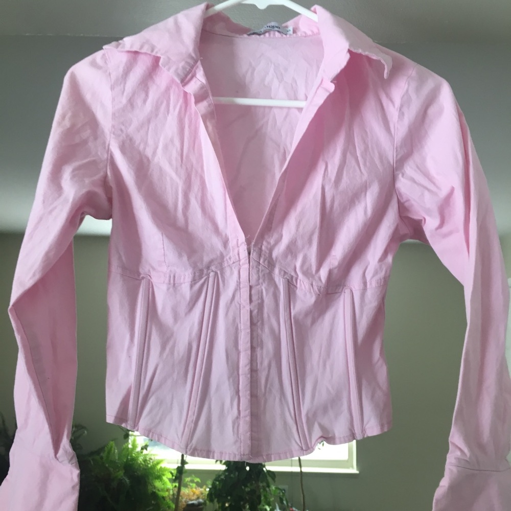 Collared corset top